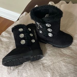Bebe Black boots worn once from Amazon